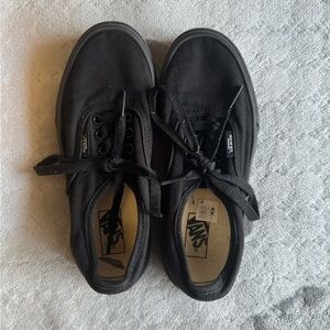 Vans Black Canvas Sneakers Classic Skate Style